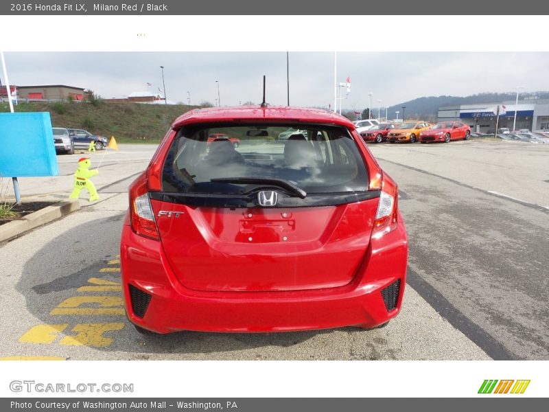 Milano Red / Black 2016 Honda Fit LX