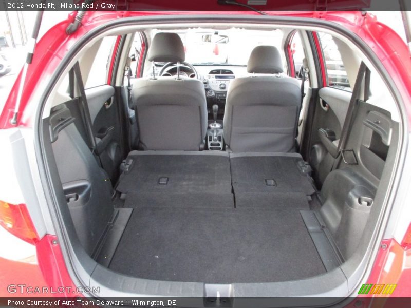Milano Red / Gray 2012 Honda Fit