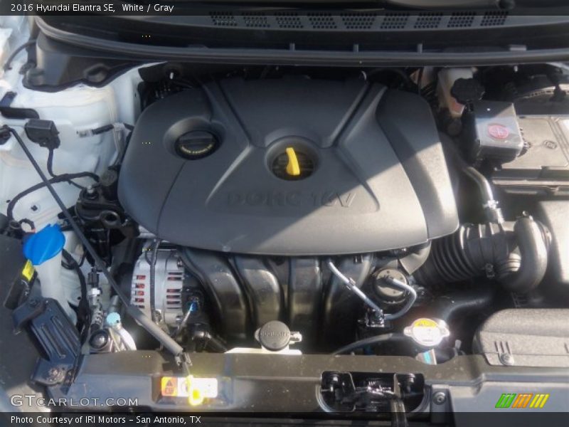 White / Gray 2016 Hyundai Elantra SE