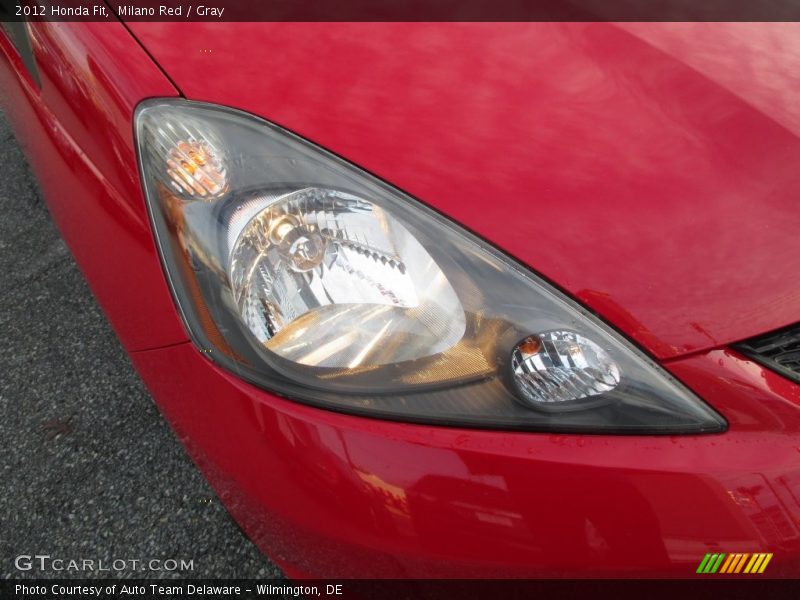 Milano Red / Gray 2012 Honda Fit