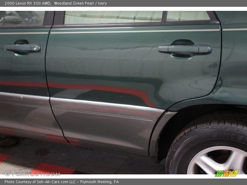 Woodland Green Pearl / Ivory 2000 Lexus RX 300 AWD