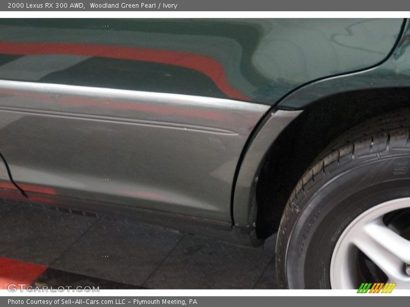 Woodland Green Pearl / Ivory 2000 Lexus RX 300 AWD