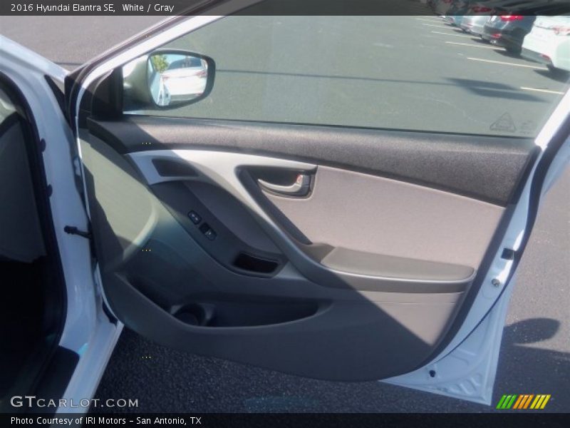 White / Gray 2016 Hyundai Elantra SE