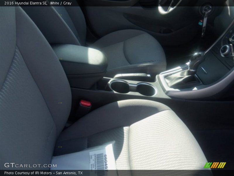 White / Gray 2016 Hyundai Elantra SE