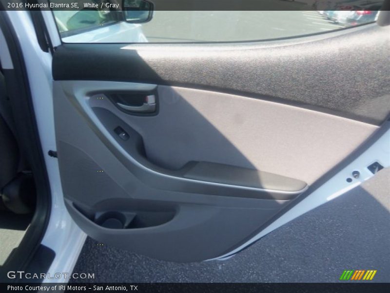 White / Gray 2016 Hyundai Elantra SE