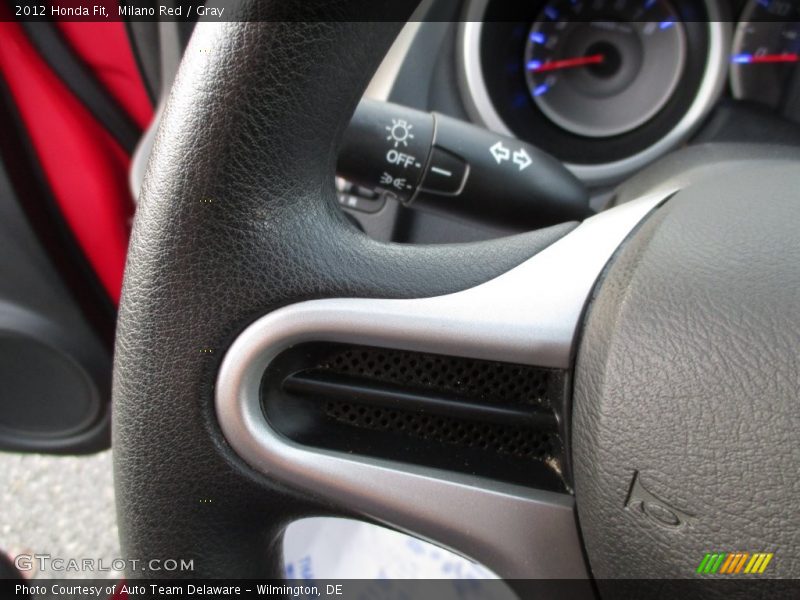 Milano Red / Gray 2012 Honda Fit