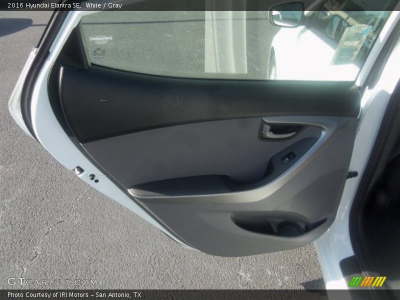 White / Gray 2016 Hyundai Elantra SE
