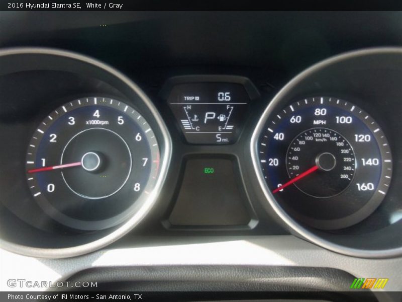 White / Gray 2016 Hyundai Elantra SE