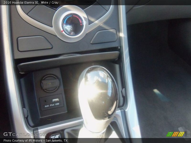 White / Gray 2016 Hyundai Elantra SE
