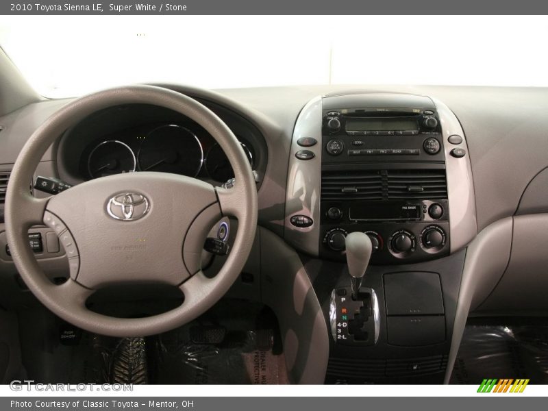 Super White / Stone 2010 Toyota Sienna LE