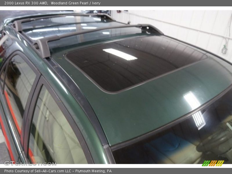 Woodland Green Pearl / Ivory 2000 Lexus RX 300 AWD