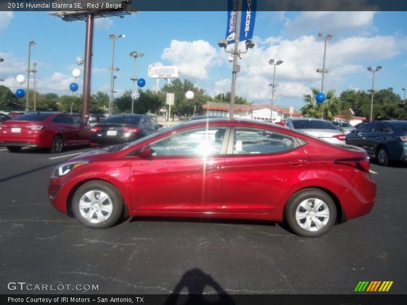 Red / Beige 2016 Hyundai Elantra SE