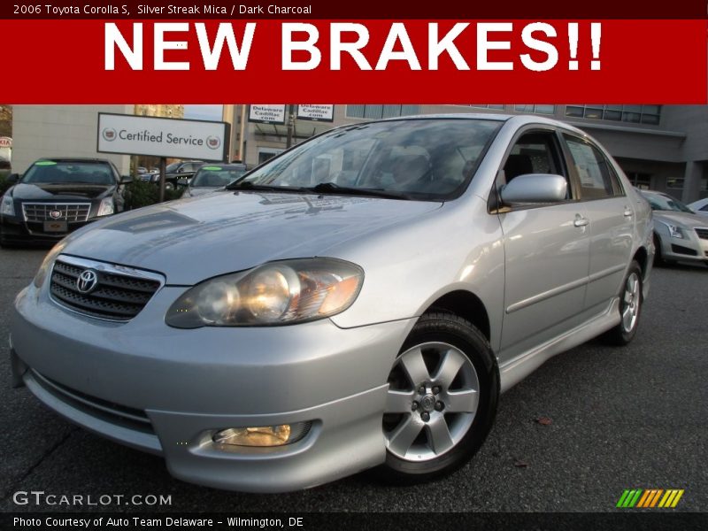 Silver Streak Mica / Dark Charcoal 2006 Toyota Corolla S