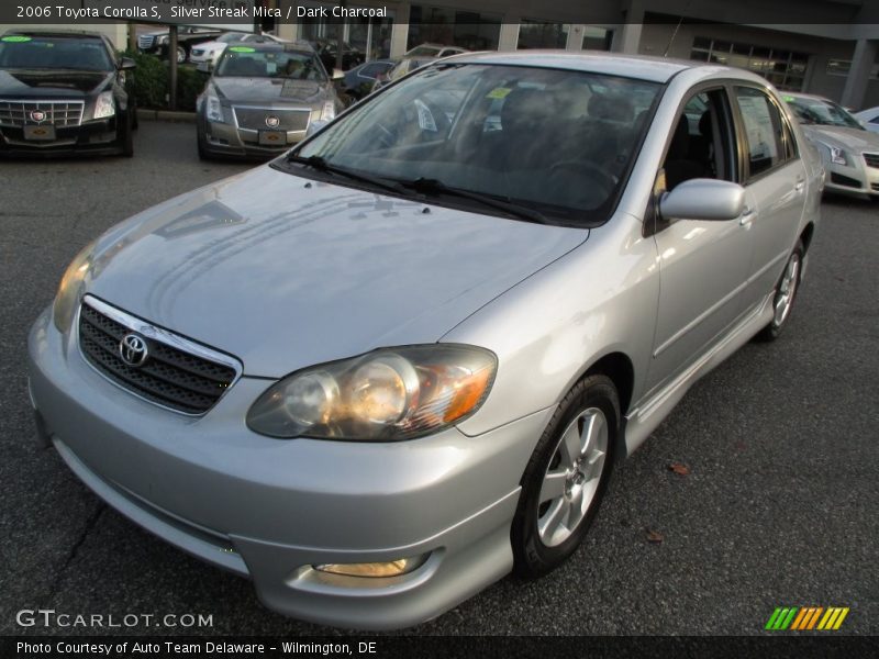 Silver Streak Mica / Dark Charcoal 2006 Toyota Corolla S