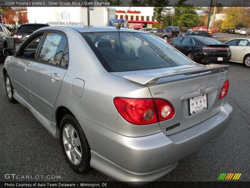 Silver Streak Mica / Dark Charcoal 2006 Toyota Corolla S