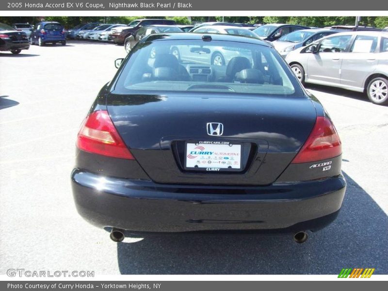 Nighthawk Black Pearl / Black 2005 Honda Accord EX V6 Coupe