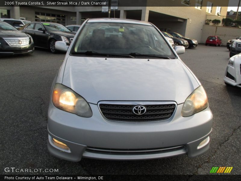 Silver Streak Mica / Dark Charcoal 2006 Toyota Corolla S