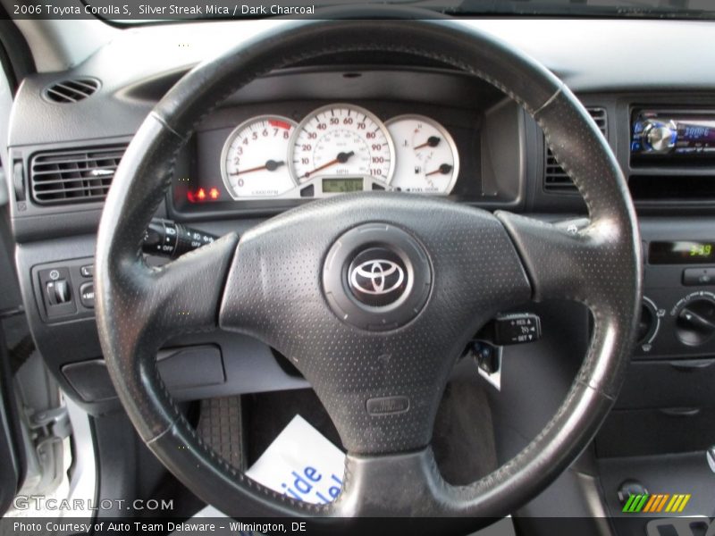 Silver Streak Mica / Dark Charcoal 2006 Toyota Corolla S
