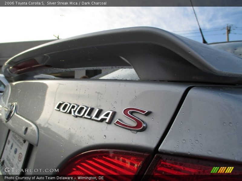 Silver Streak Mica / Dark Charcoal 2006 Toyota Corolla S