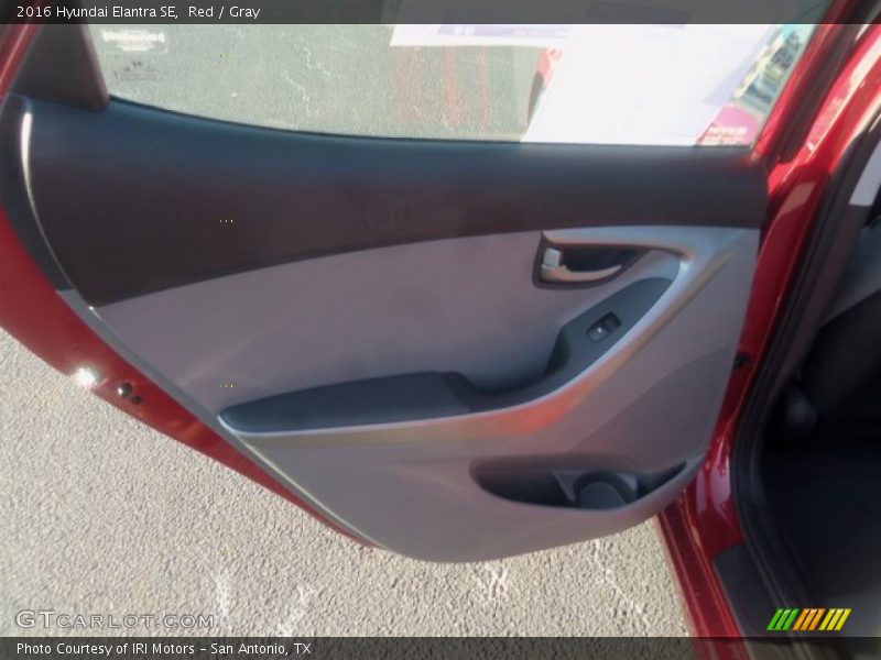 Red / Gray 2016 Hyundai Elantra SE