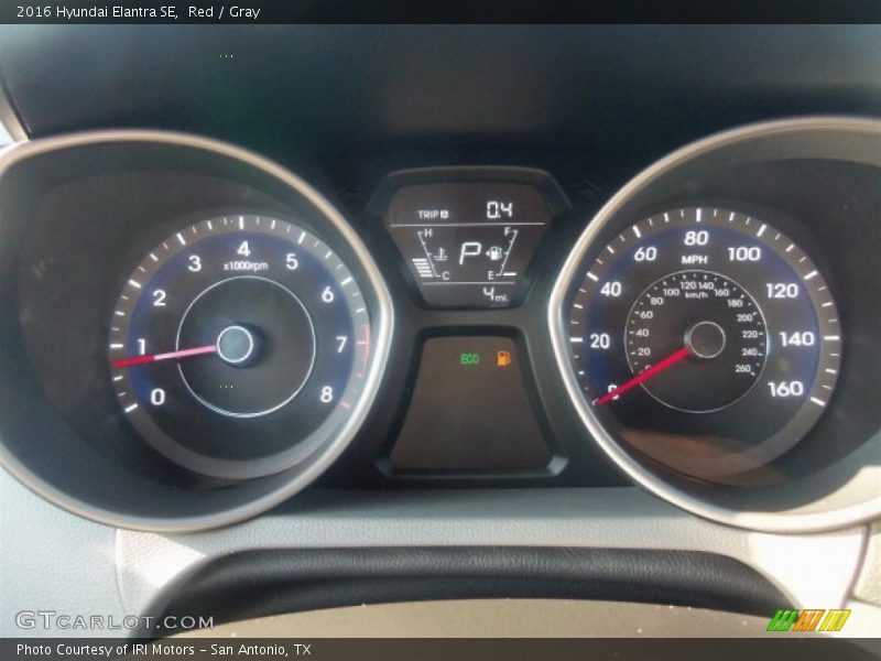 Red / Gray 2016 Hyundai Elantra SE
