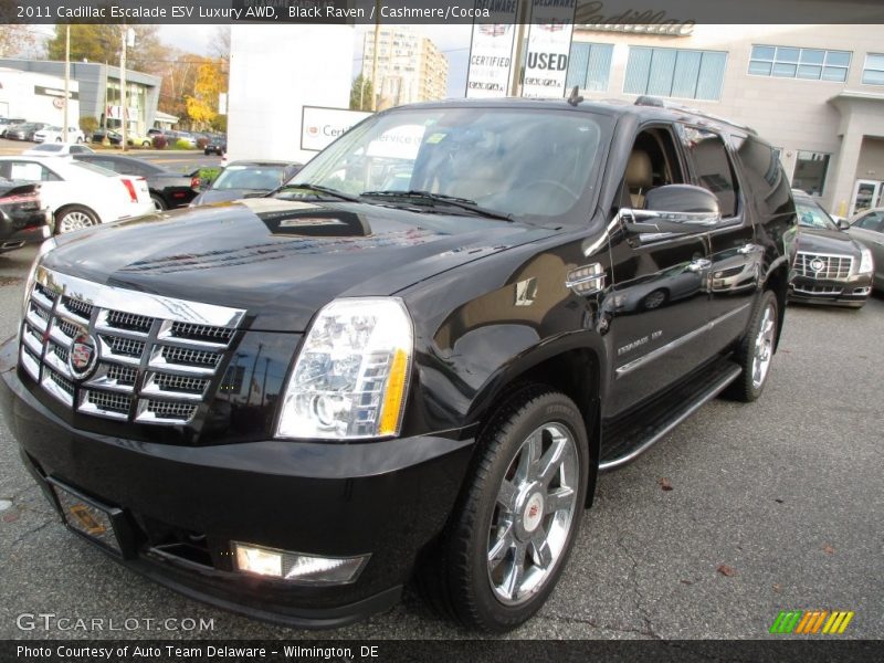 Black Raven / Cashmere/Cocoa 2011 Cadillac Escalade ESV Luxury AWD