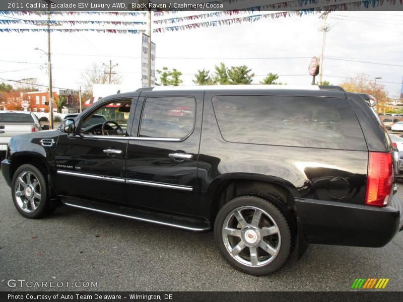 Black Raven / Cashmere/Cocoa 2011 Cadillac Escalade ESV Luxury AWD