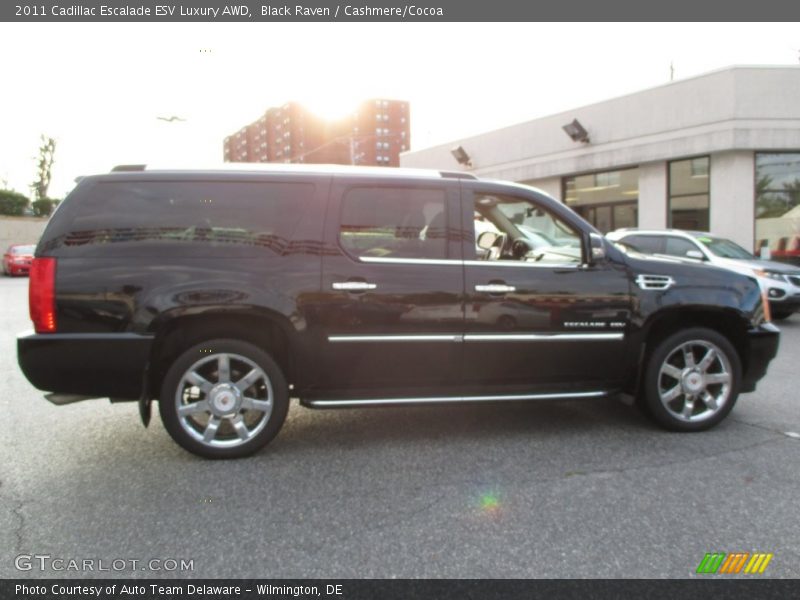 Black Raven / Cashmere/Cocoa 2011 Cadillac Escalade ESV Luxury AWD