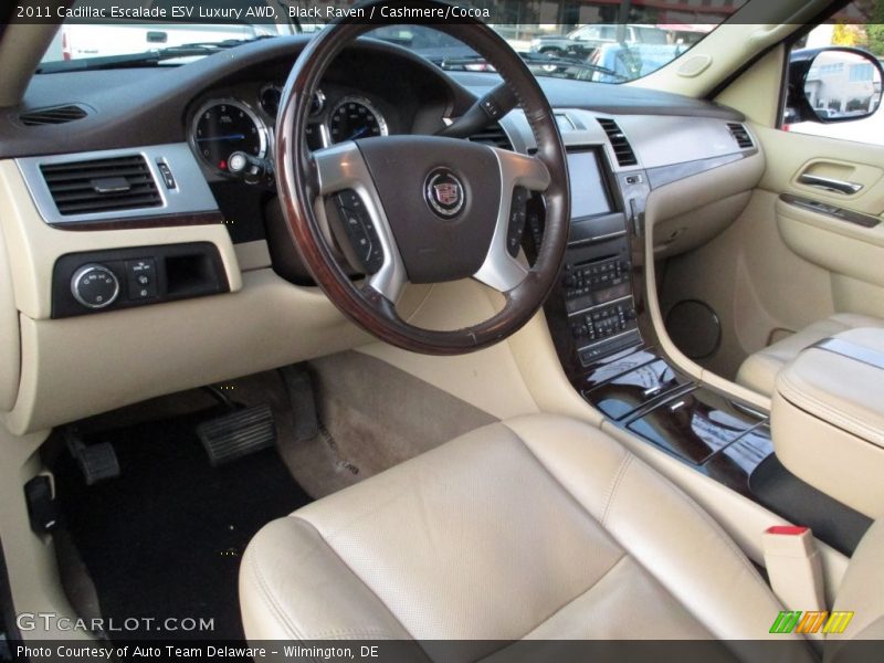 Black Raven / Cashmere/Cocoa 2011 Cadillac Escalade ESV Luxury AWD