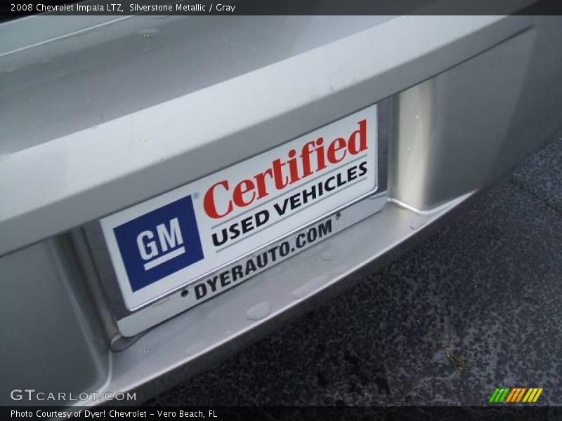 Silverstone Metallic / Gray 2008 Chevrolet Impala LTZ