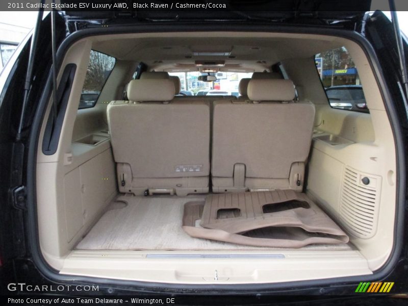 Black Raven / Cashmere/Cocoa 2011 Cadillac Escalade ESV Luxury AWD