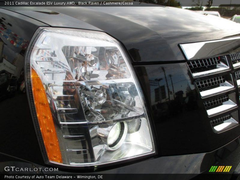Black Raven / Cashmere/Cocoa 2011 Cadillac Escalade ESV Luxury AWD
