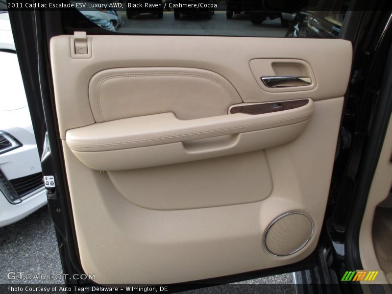Black Raven / Cashmere/Cocoa 2011 Cadillac Escalade ESV Luxury AWD