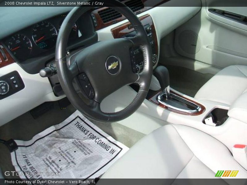 Silverstone Metallic / Gray 2008 Chevrolet Impala LTZ