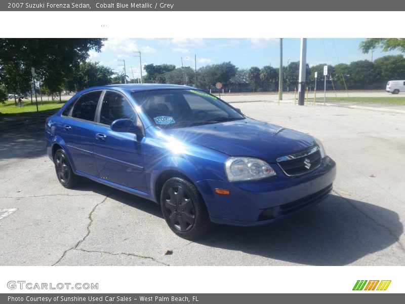 Cobalt Blue Metallic / Grey 2007 Suzuki Forenza Sedan