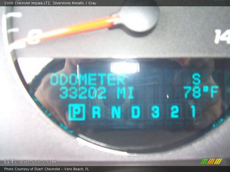Silverstone Metallic / Gray 2008 Chevrolet Impala LTZ