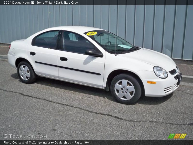 Stone White / Dark Slate Gray 2004 Dodge Neon SE