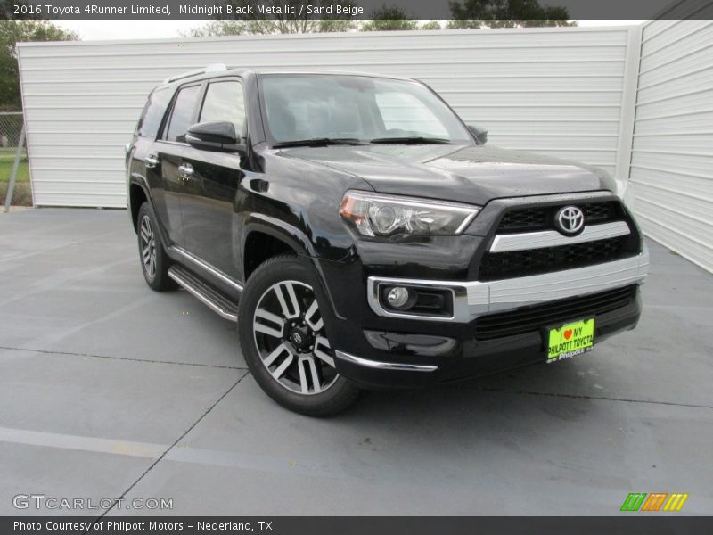 Midnight Black Metallic / Sand Beige 2016 Toyota 4Runner Limited
