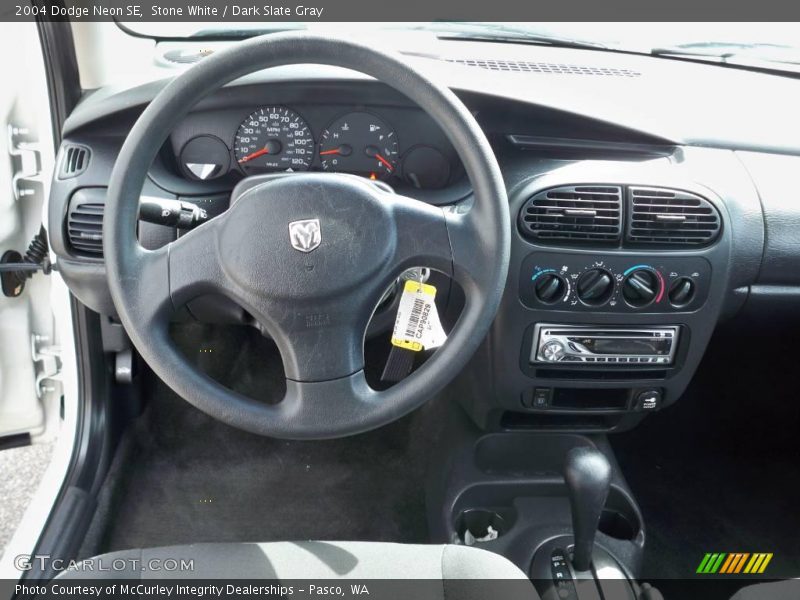 Stone White / Dark Slate Gray 2004 Dodge Neon SE