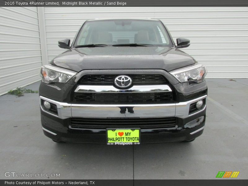 Midnight Black Metallic / Sand Beige 2016 Toyota 4Runner Limited