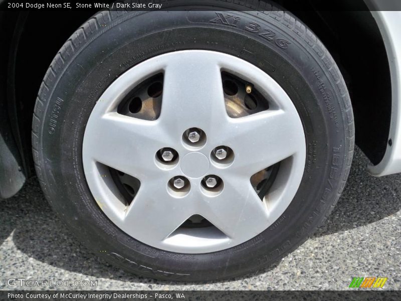 Stone White / Dark Slate Gray 2004 Dodge Neon SE