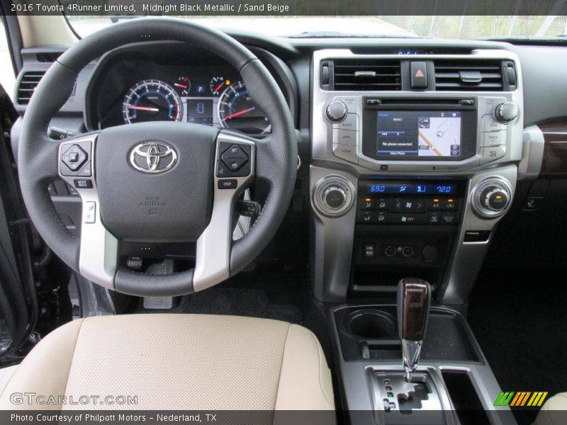 Midnight Black Metallic / Sand Beige 2016 Toyota 4Runner Limited
