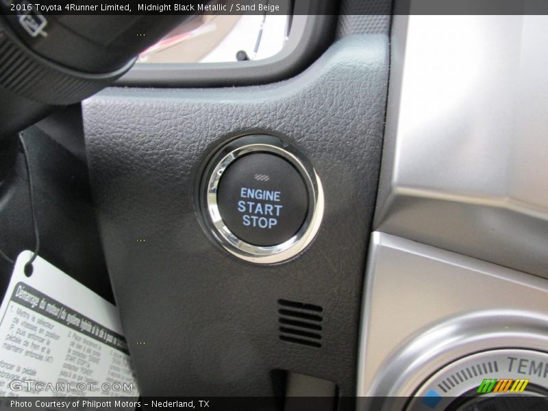 Midnight Black Metallic / Sand Beige 2016 Toyota 4Runner Limited