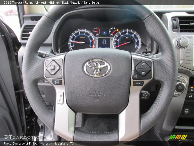 Midnight Black Metallic / Sand Beige 2016 Toyota 4Runner Limited