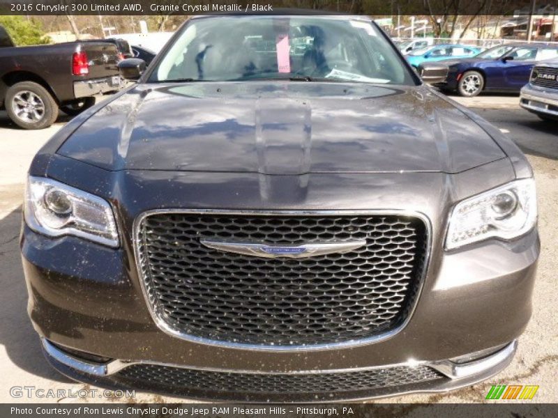 Granite Crystal Metallic / Black 2016 Chrysler 300 Limited AWD