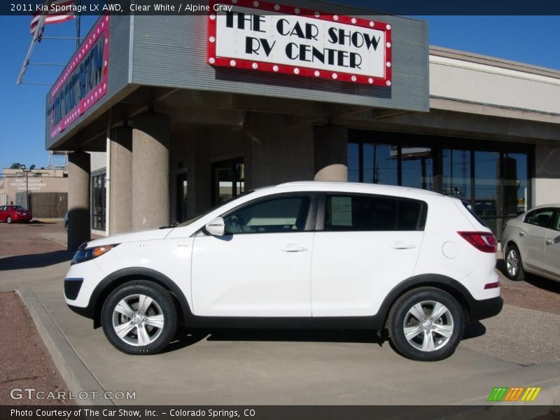 Clear White / Alpine Gray 2011 Kia Sportage LX AWD