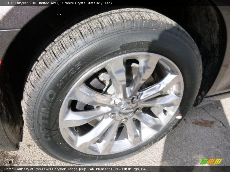 Granite Crystal Metallic / Black 2016 Chrysler 300 Limited AWD