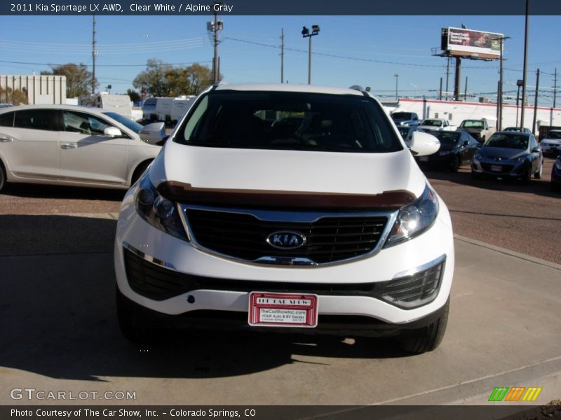 Clear White / Alpine Gray 2011 Kia Sportage LX AWD