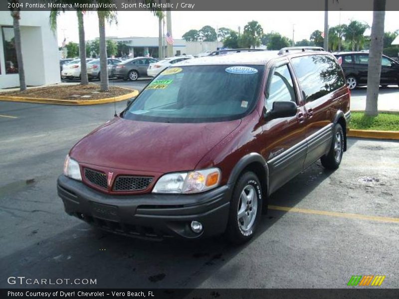 Sport Red Metallic / Gray 2004 Pontiac Montana MontanaVision