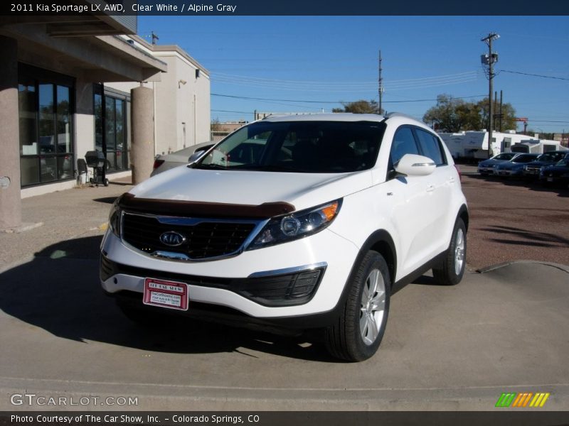 Clear White / Alpine Gray 2011 Kia Sportage LX AWD